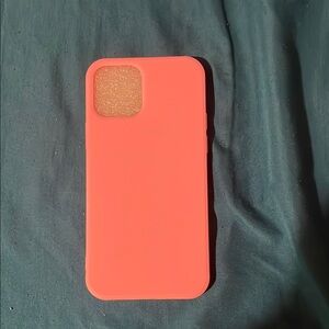Coral Pink Silicone Phone Case